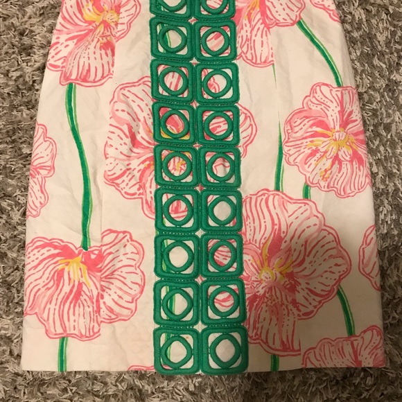 Lilly Pulitzer White Pink Flower Dress - Picture 3 of 6